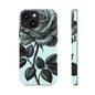 Elegant Floral Phone Case, Tough Cases for iPhones, Black Rose Design, Gift for Her, Stylish Phone Cover, Birthday Gifts