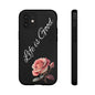 Floral Phone Case - Life is Good, Tough Phone Cover, Gift for Her, Rose Design, Personalized Phone Accessory, Stylish Tech Protector