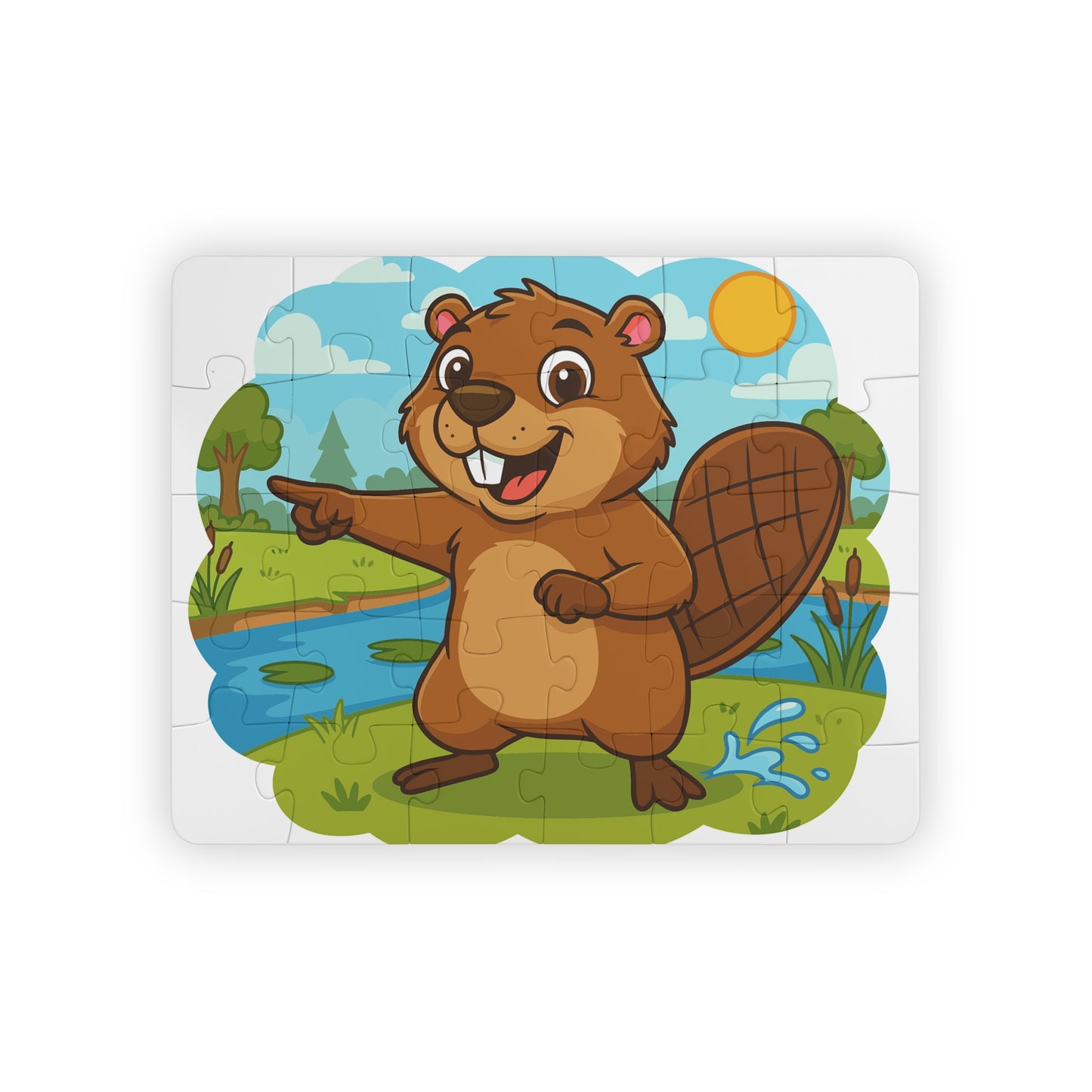 Cheerful Beaver Kids Puzzle