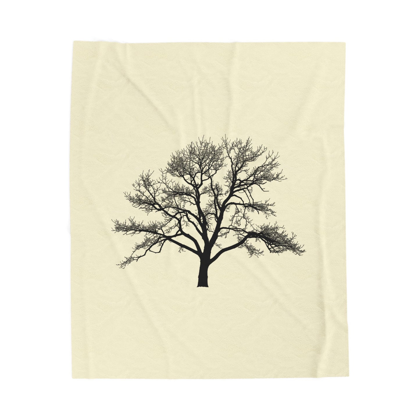 Cozy Nature-Inspired Velveteen Plush Blanket, Soft Throw Blanket, Tree Art Decor, Gift for Her, Home Essentials, Autumn Decor