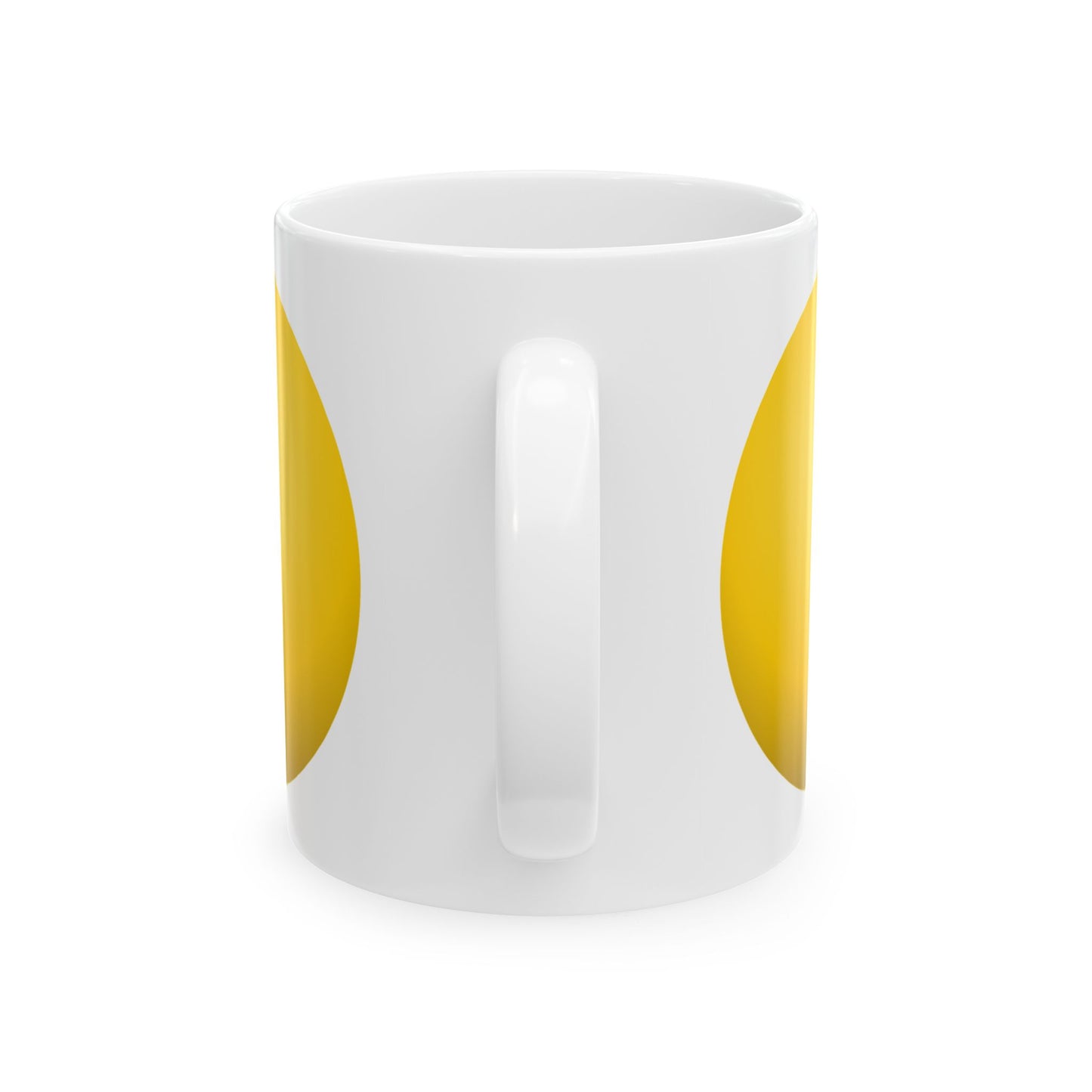 Cheerful Yellow Ceramic Mug, Fun Coffee Cup, Bright Tea Mug, Gift for Friends, Playful Home Decor, Ideal for Birthdays
