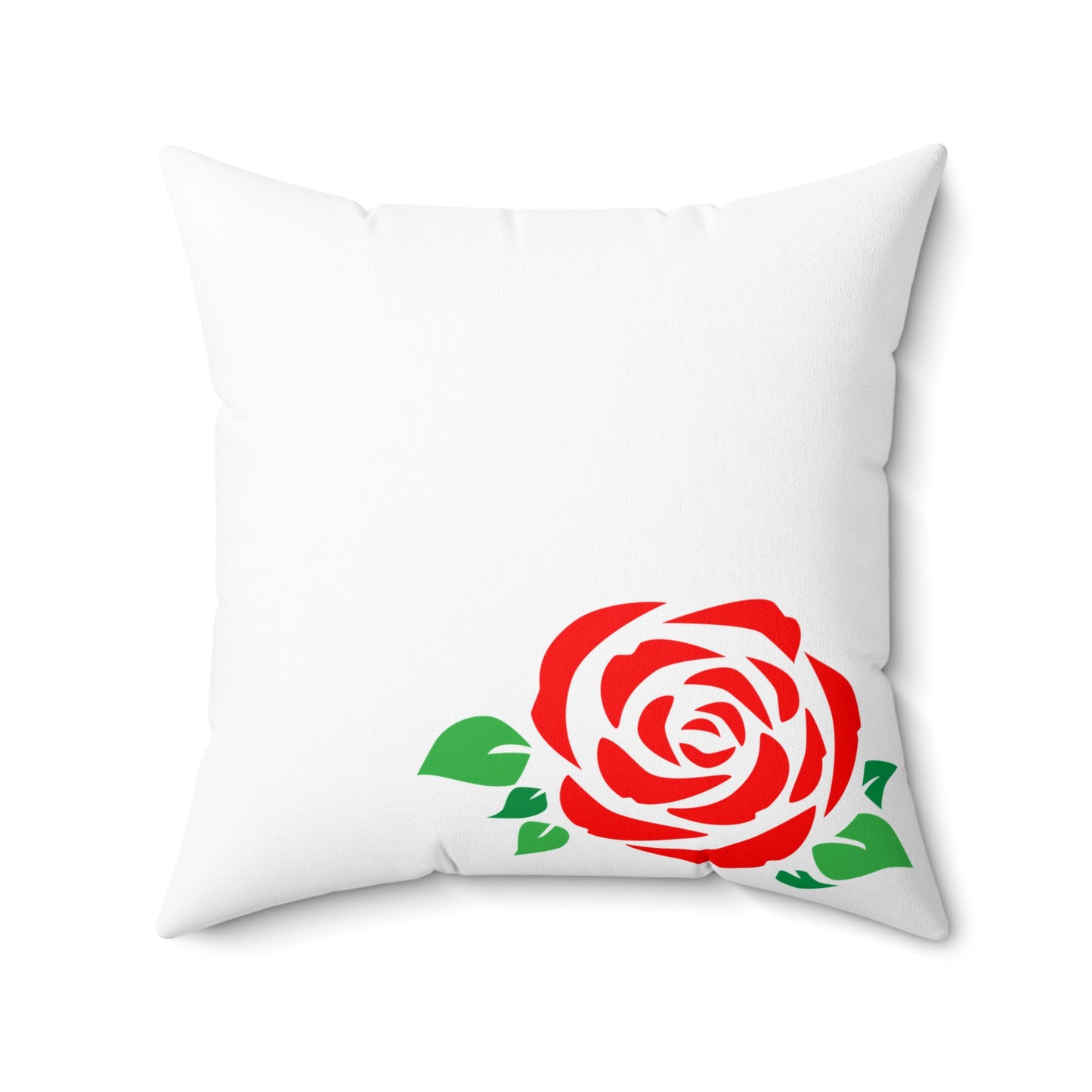 Red Rose Decorative Pillow | Floral Home Decor, Wedding Gift, Couch Cushion, Romantic Accent, Cozy Living Room