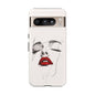 Stylish Phone Case with Artistic Lip Design, Femme Tech Accessory, Trendy Device Cover, Gift for Her, Unique Phone Accessories