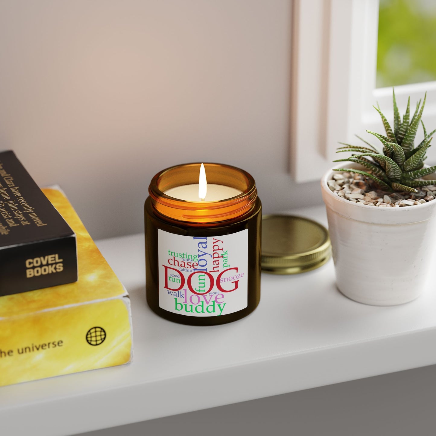 Dog Word Cloud Scented Candle — (4oz & 9oz)