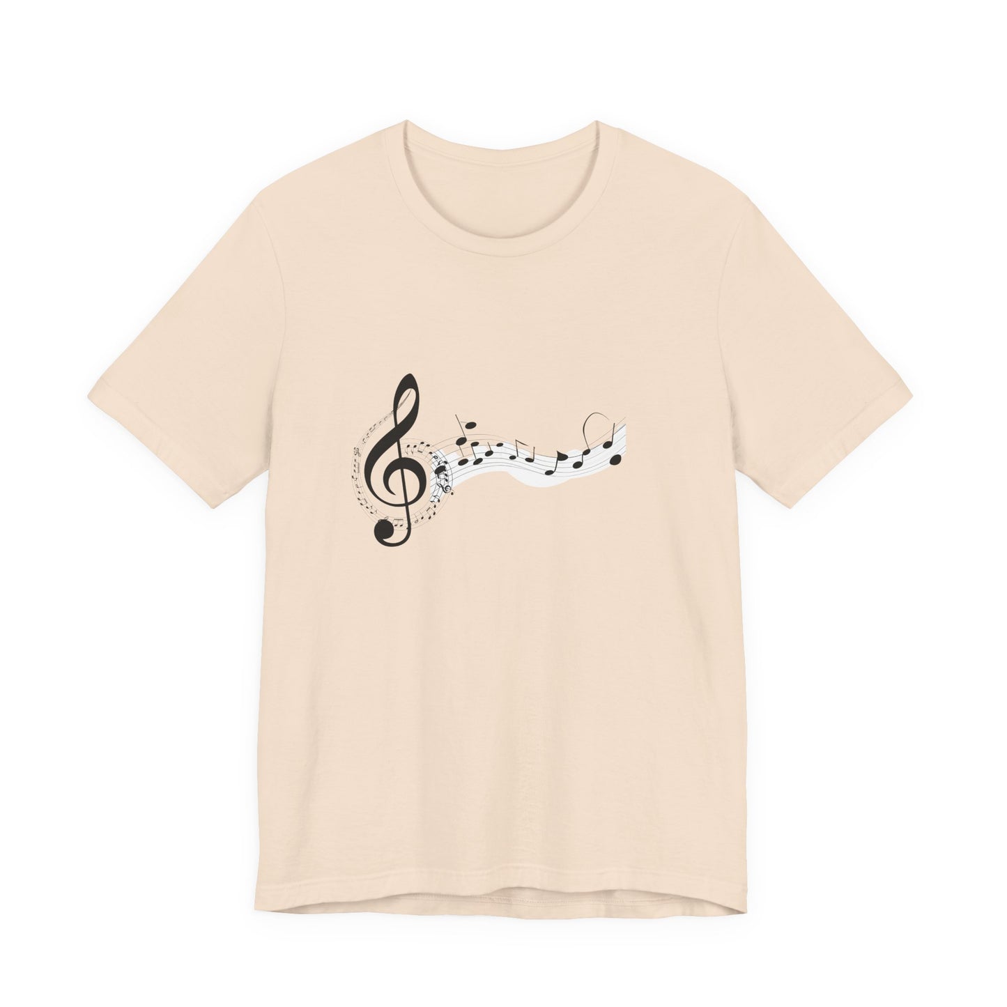 Musical Notes Short Sleeve Tee for Music Lovers
