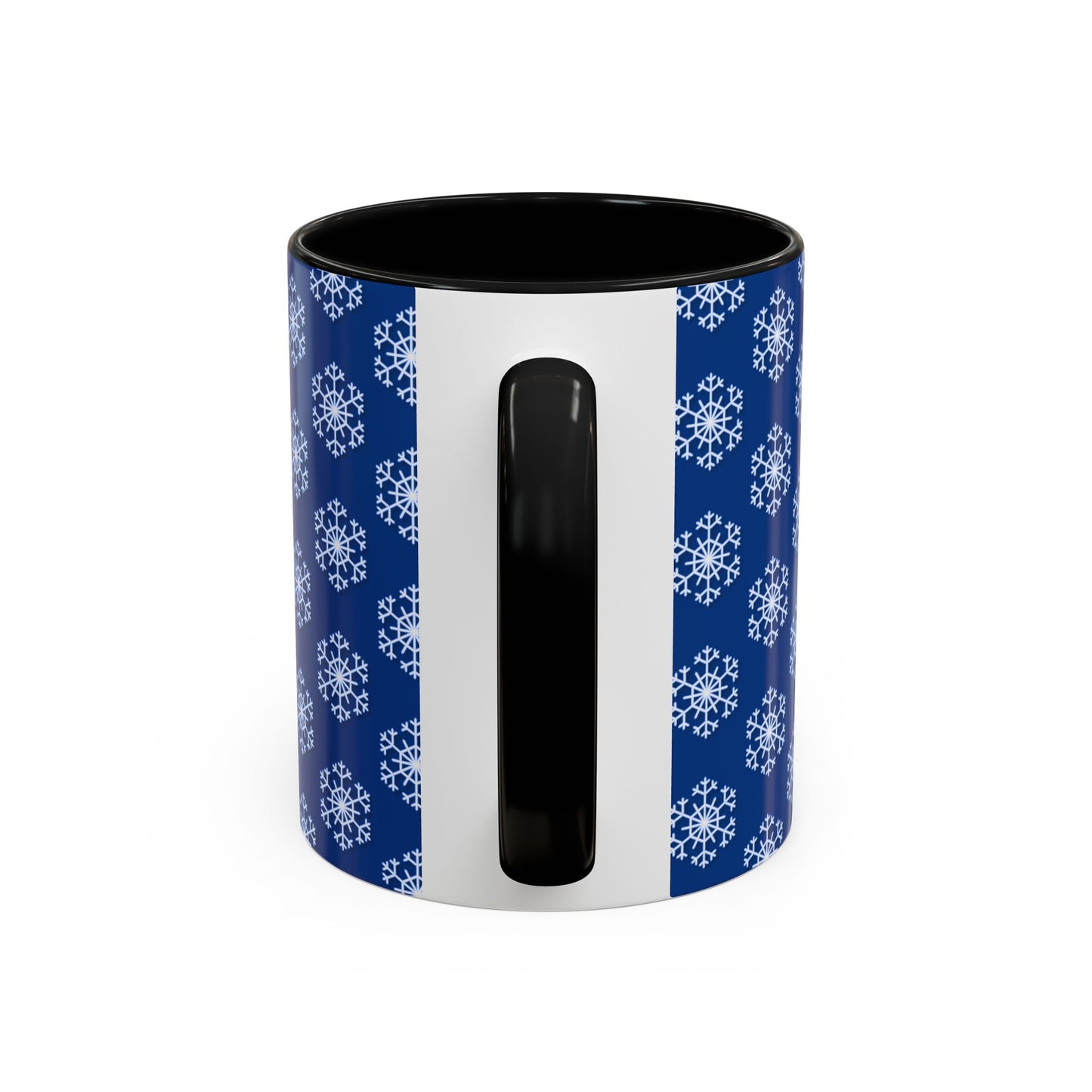 Blue Snowflake Accent Coffee Mug for Winter, Holiday Gift, Cozy Drinkware, Festive Kitchen Decor, Mug for Coffee Lovers, Tea Time Essential