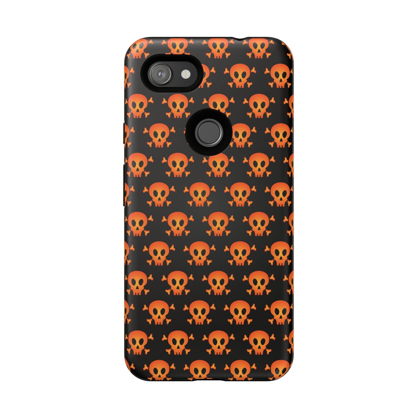 Halloween Skull Phone Case, Spooky Mobile Cover, Trick or Treat Accessory, Goth Gift, Skull Pattern Design