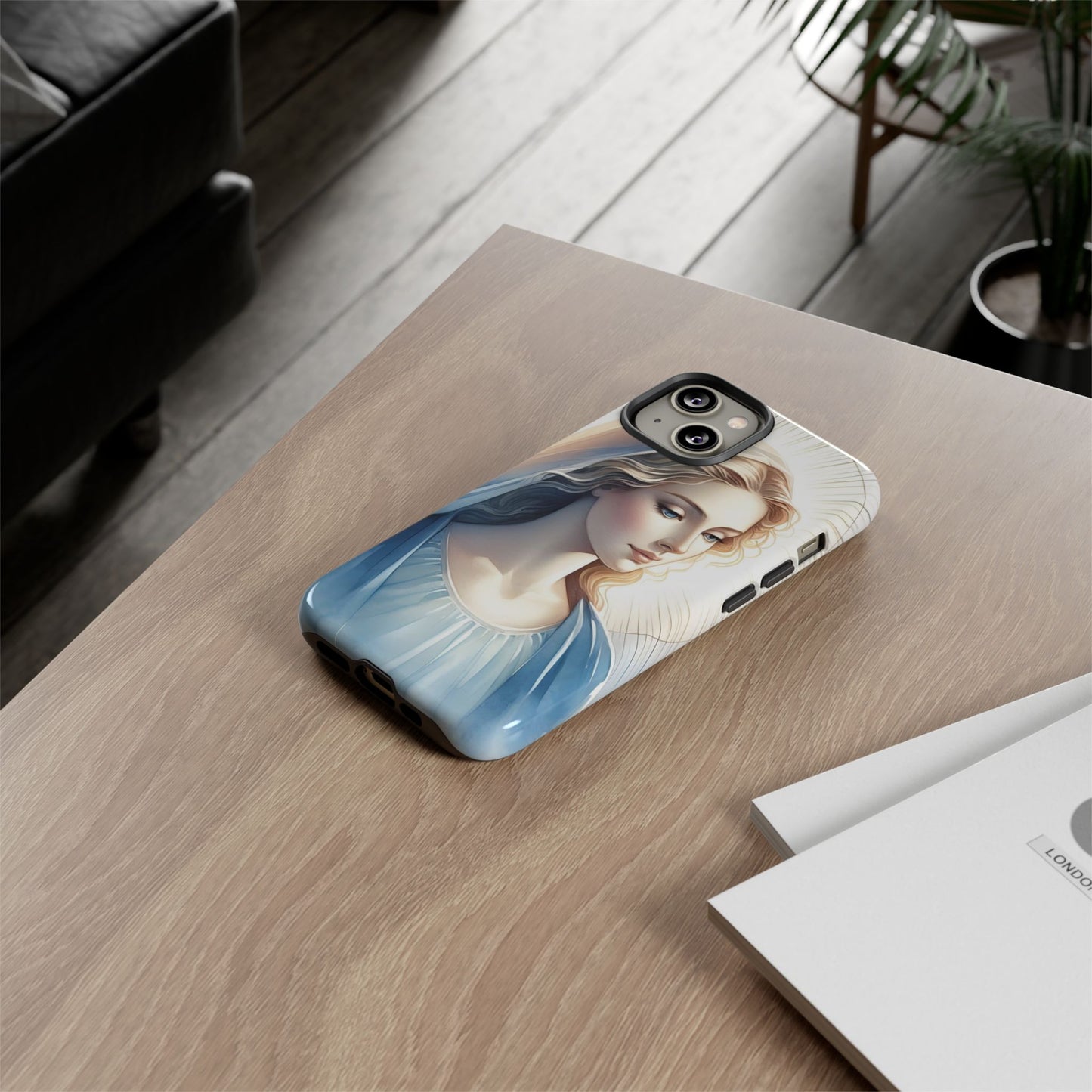 Beautiful Mary Phone Case, Tough Phone Case, Inspirational Tech Accessory, Gift for Her, Religious Phone Cover