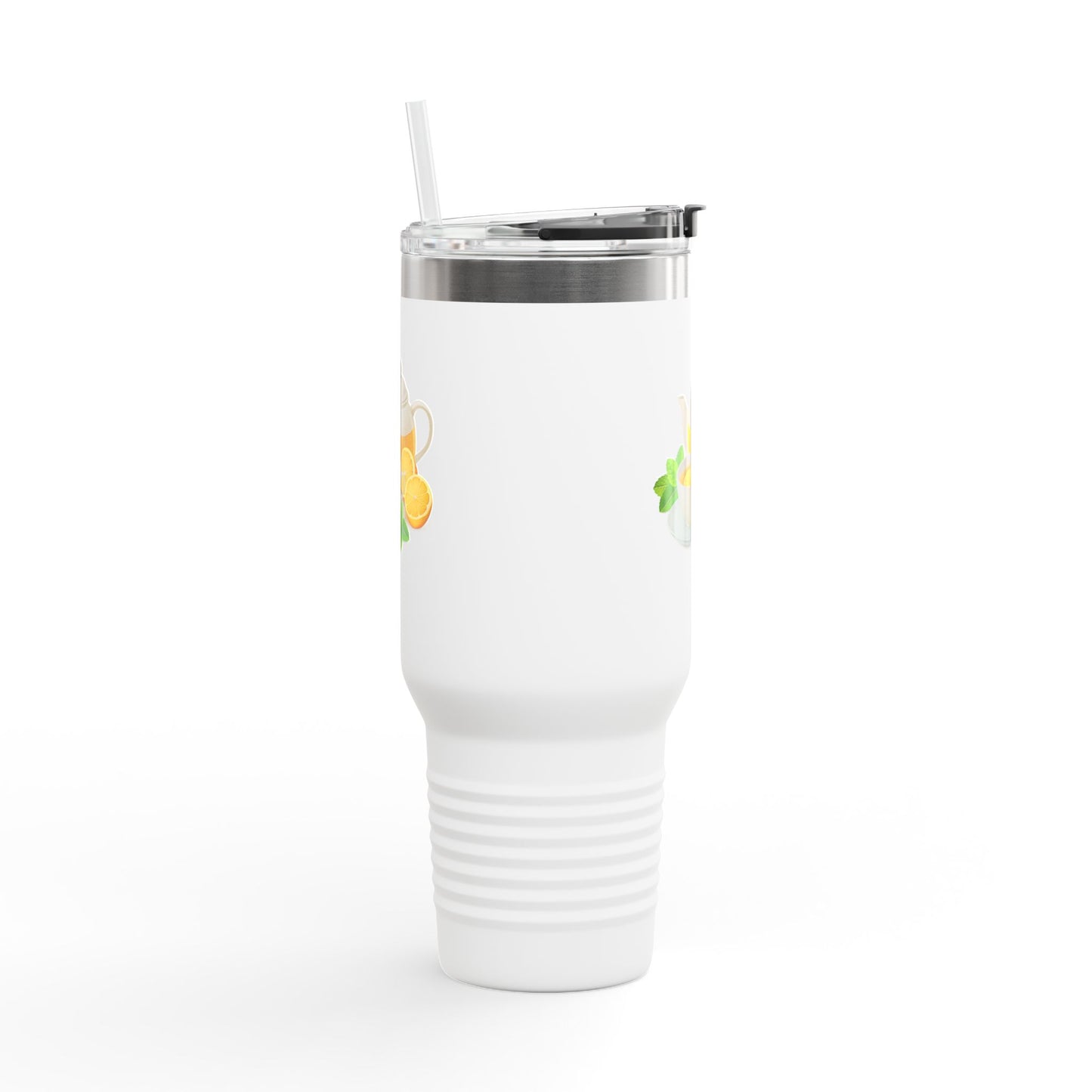 Lemonade Insulated Travel Mug, Perfect for Hot Drinks, Summer Picnics, Outdoor Adventures, Gifts for Tea Lovers, 40oz
