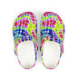 Colorful Tie-Dye Kid's Clogs, Fun Slip-On Shoes for Kids, Summer Footwear, Birthday Gift, Playtime Essentials