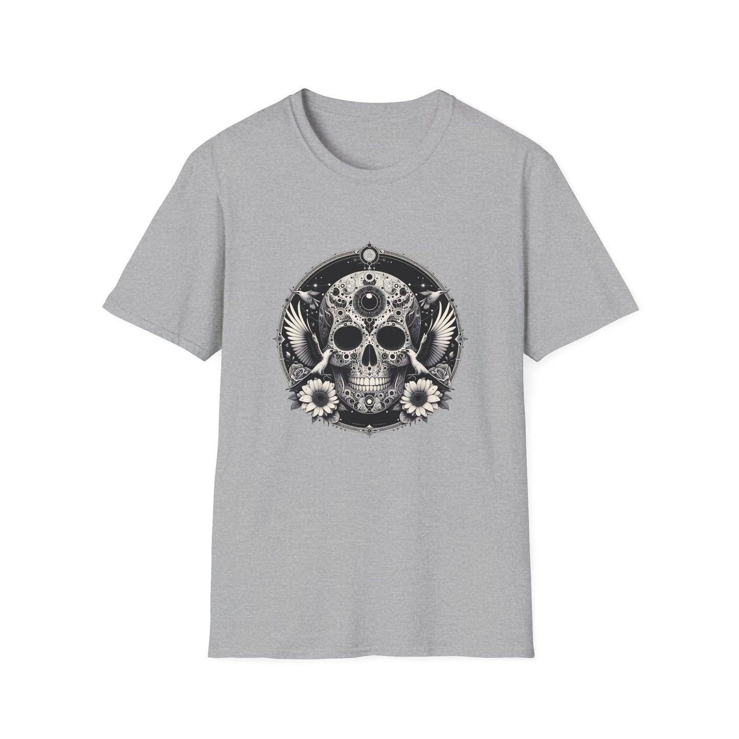 Day of the Dead Skull T-Shirt — Floral Calavera Graphic Tee