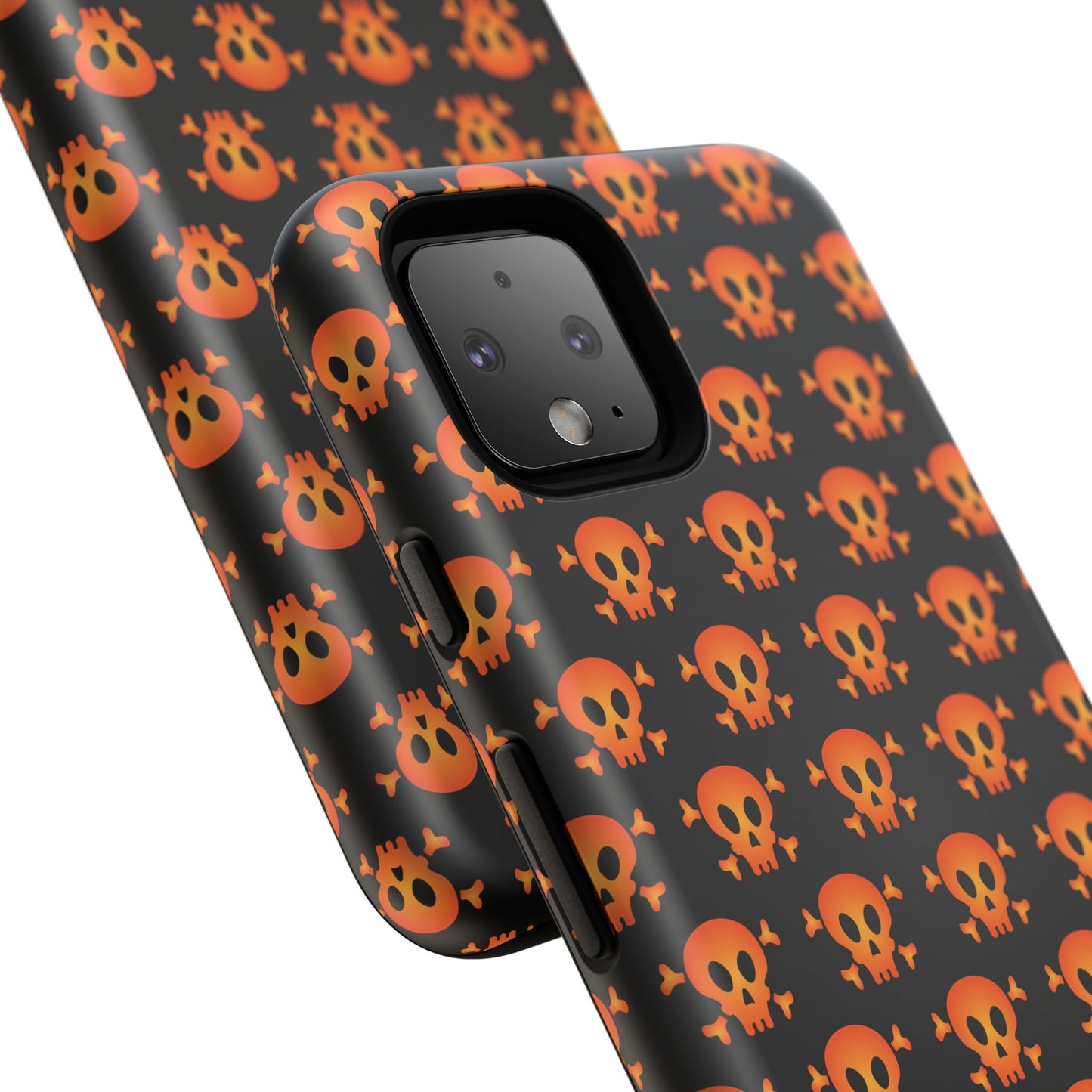 Halloween Skull Phone Case, Spooky Mobile Cover, Trick or Treat Accessory, Goth Gift, Skull Pattern Design