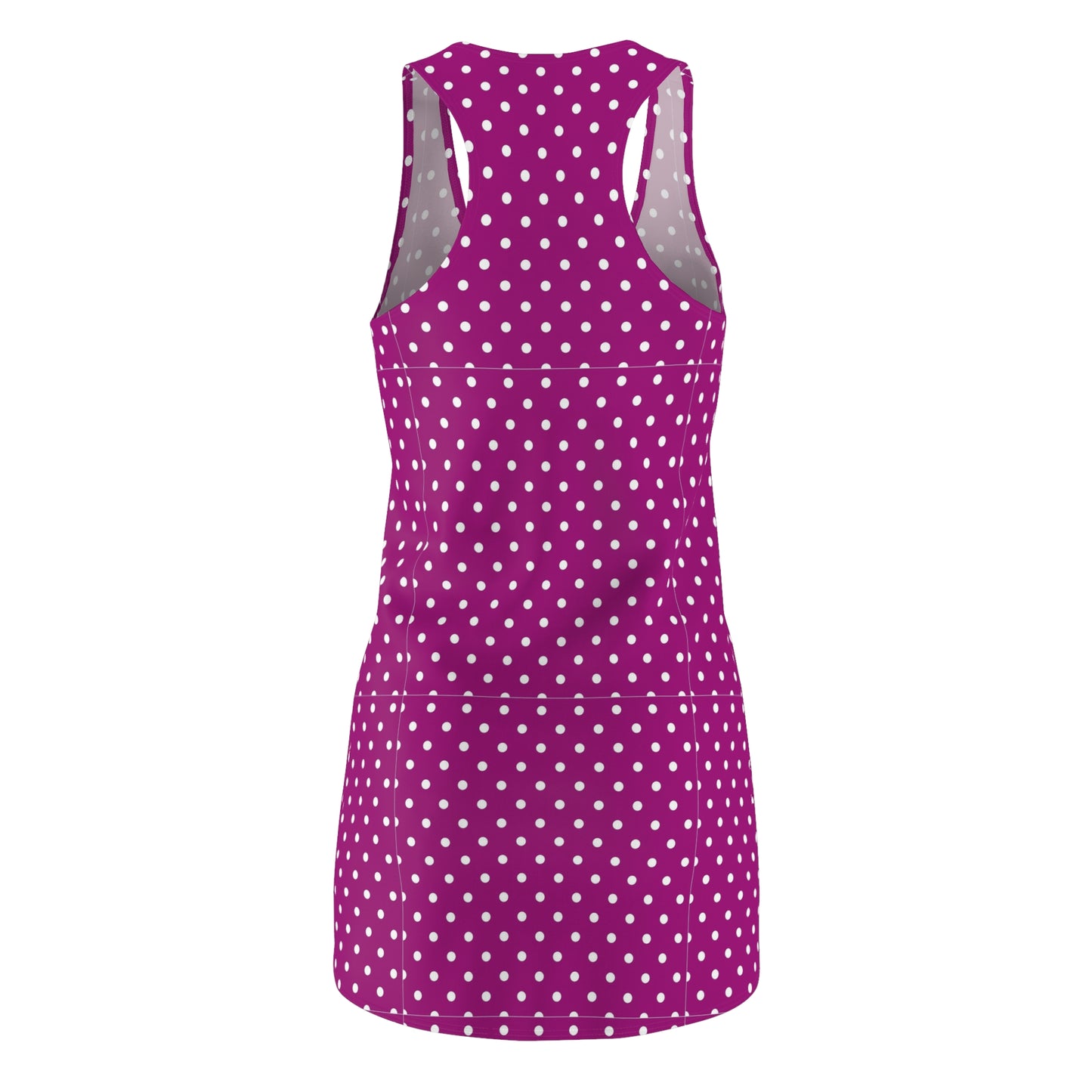 Polka Dot Racerback Dress for Women - Casual Summer Style, Beach Wear, Party Outfit, Vacation Dress, Gift for Her