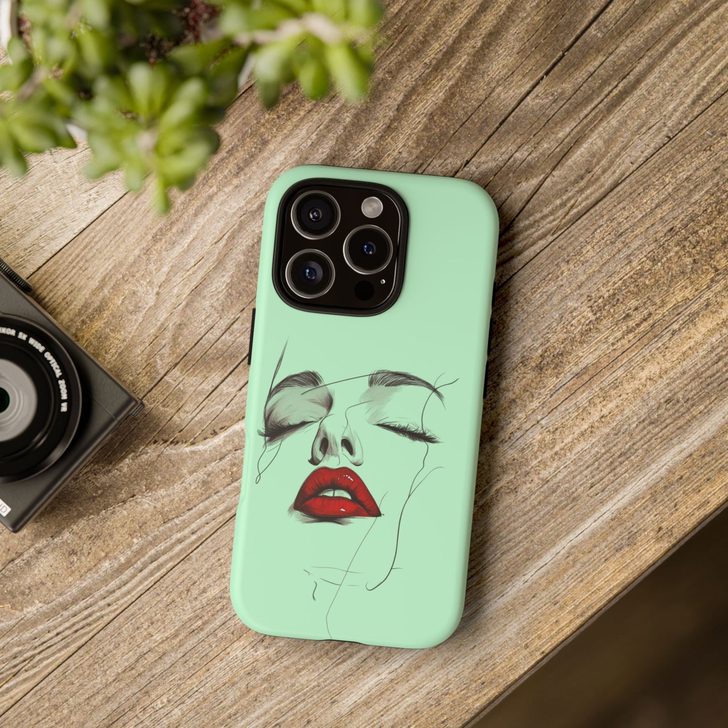 Stylish Phone Case, Artistic Phone Cover, Trendy Tech Accessory, Unique Cell Phone Protector, Gift for Her, Modern Aesthetic