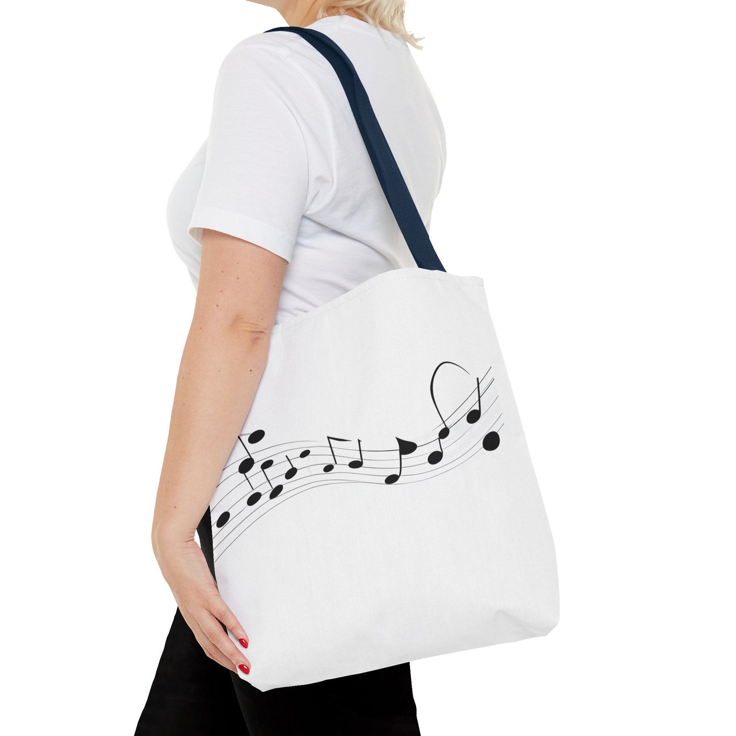 Musical Notes Tote Bag | Perfect for Music Lovers, Eco-Friendly Shopping