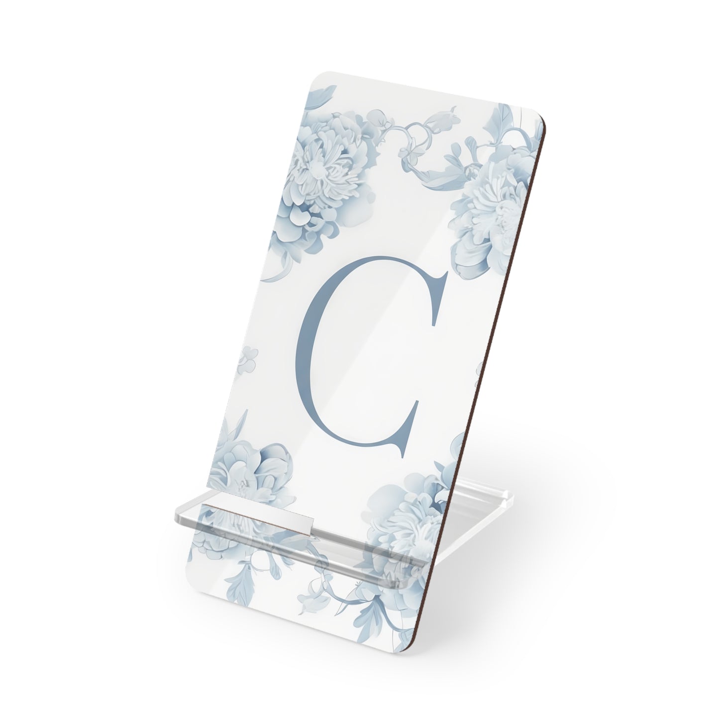 Floral Smartphone Stand, Elegant Mobile Display Holder, Personalized Tech Accessory, Desk Organizer, Gift for Her