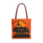 Halloween Tote Bag, Spooky Witch Design, Trick or Treat Bag, Fall Accessory, Seasonal Shopping Bag, Festival Gift