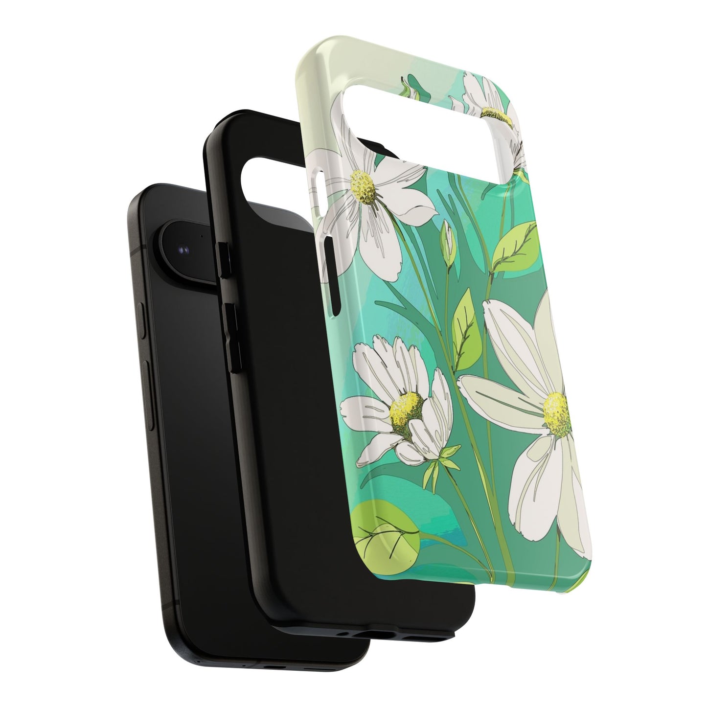Floral Phone Case, Tough Cases, Flower Design, Nature Inspired, Eco-Friendly Cover, Unique Gift for Her, Spring Accessories