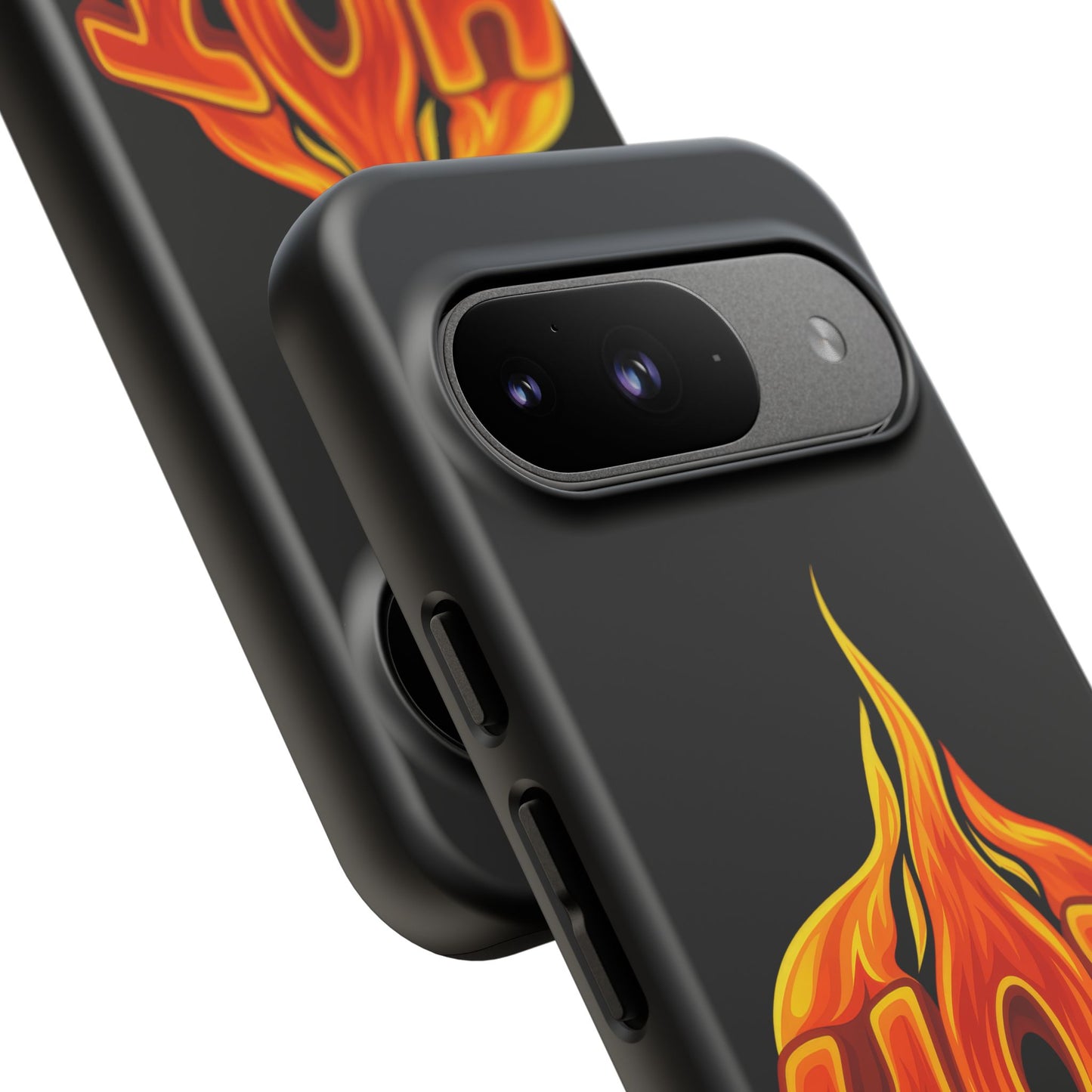 Stylish Phone Case, Hot Flames Design, Gift for Teens, Trendy Accessory, Protective Cover, Unique Phone Case