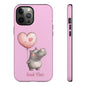 Cute Hippo Phone Case | Good Vibes, Gift for Friends, Cute Phone Accessories, Animal Lover Gift, Happy Phone Cover