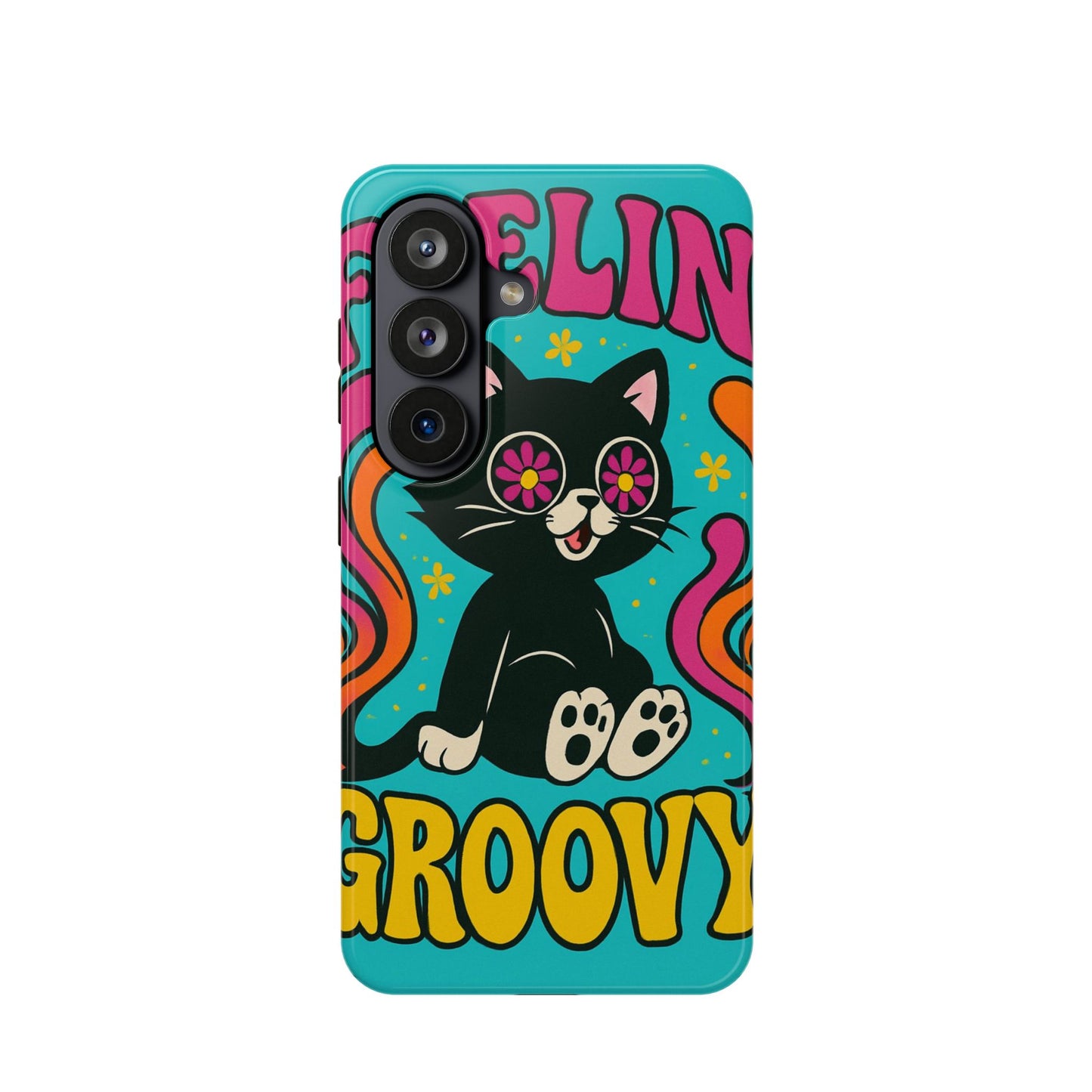 Groovy Cat Magnetic Impact-Resistant Phone Case