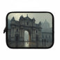 Elegant Vintage Laptop Sleeve with Architectural Design, Computer Case, Tech Accessory, Gift for Students, Stylish Electronics Protection