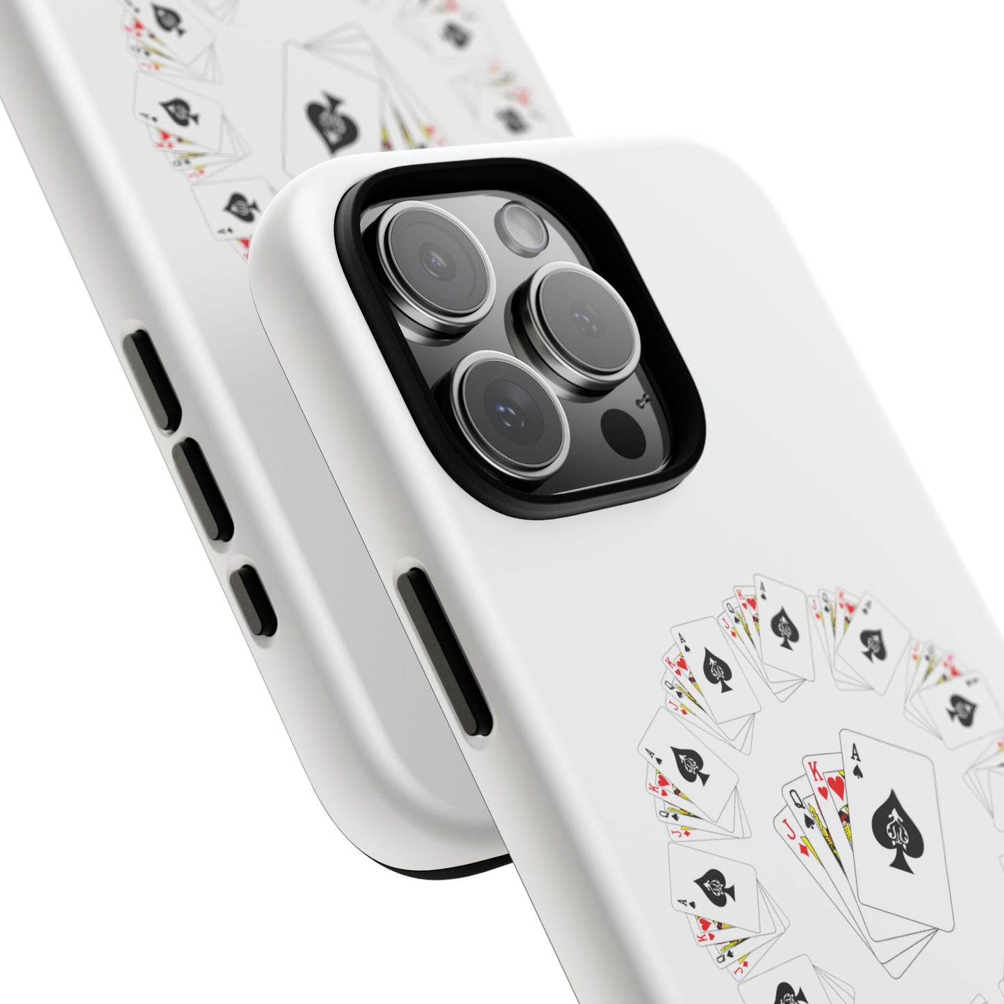 Tough Cases Phone Case, Floral Playing Cards Design, Cute Gift for Gamers, Unique Accessories for Friends, Fun Party Favor