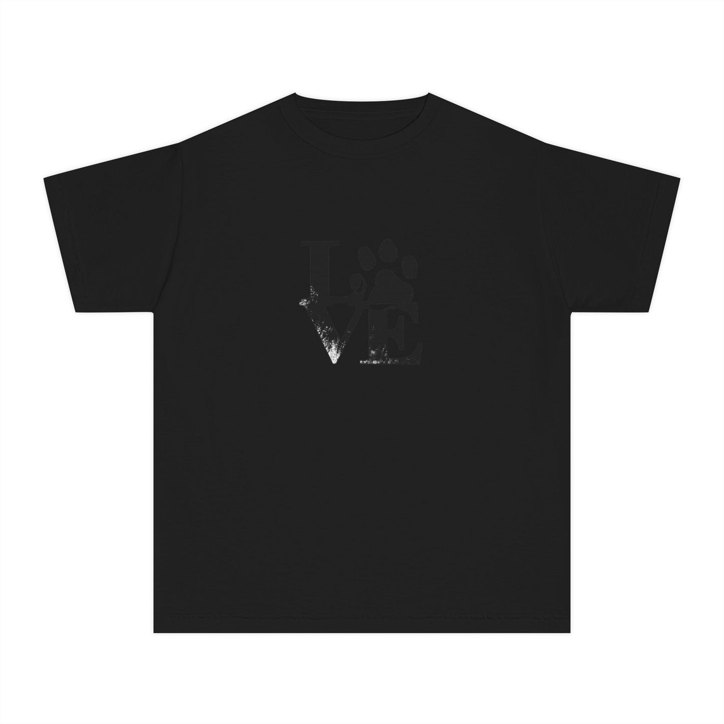 Youth Love Paw Tee - Perfect for Pet Lovers, Gifts for Kids, Animal Lovers, Birthday or Holiday Gift, Cute Casual Wear