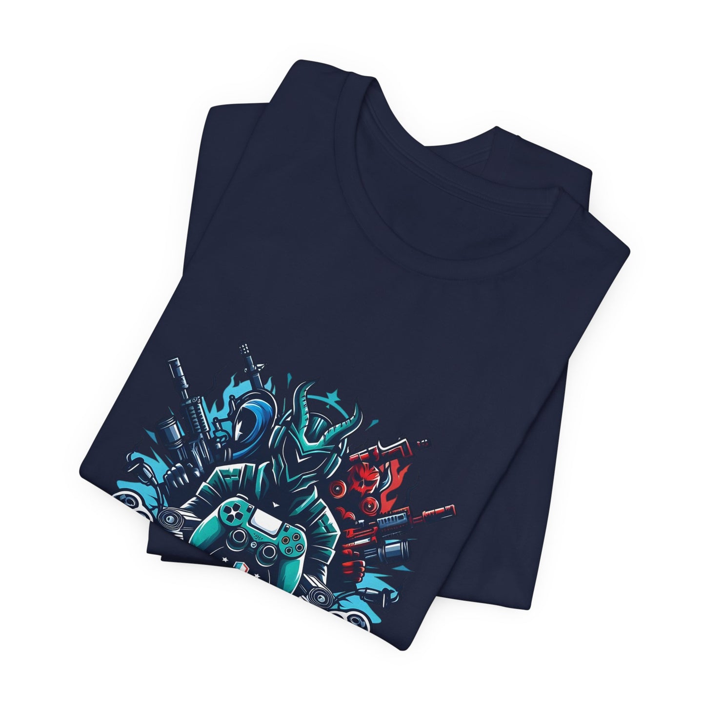 Gaming Controller Emblem Tee — Esports Gamer Graphic T-Shirt