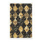 Elegant Area Rug with Gold and Black Pattern