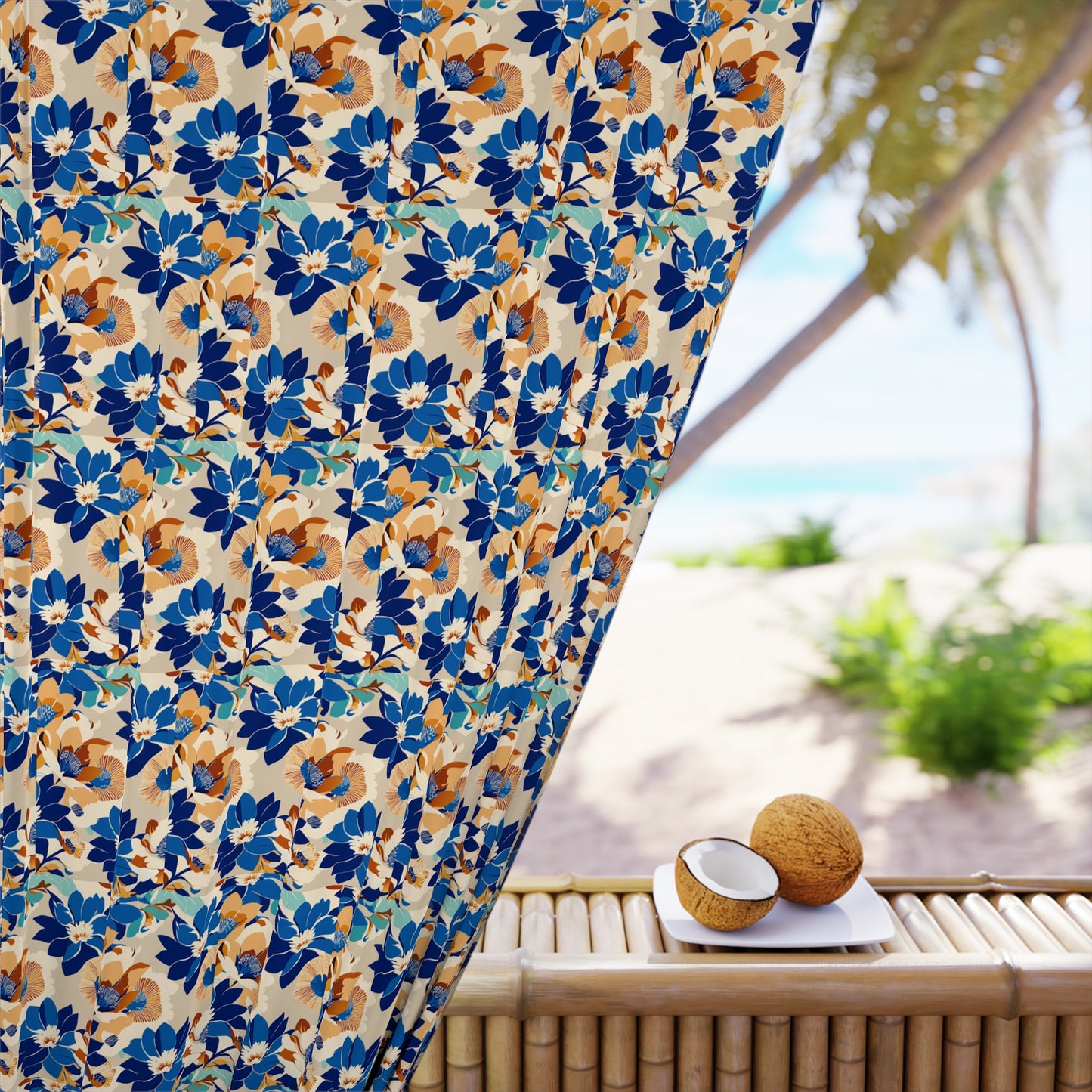 Floral Window Curtain - Cozy Home Decor, Brighten Your Space, Bedroom or Living Room, Spring Decor, Gift for Homeowners