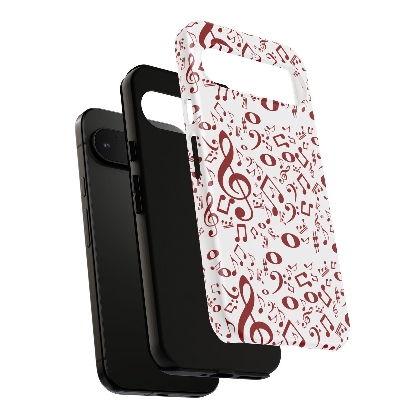 Musical Note Phone Case, Tough iPhone Cover, Gift for Musicians, Customizable, Music Lover's Accessory, Durable Phone Protection