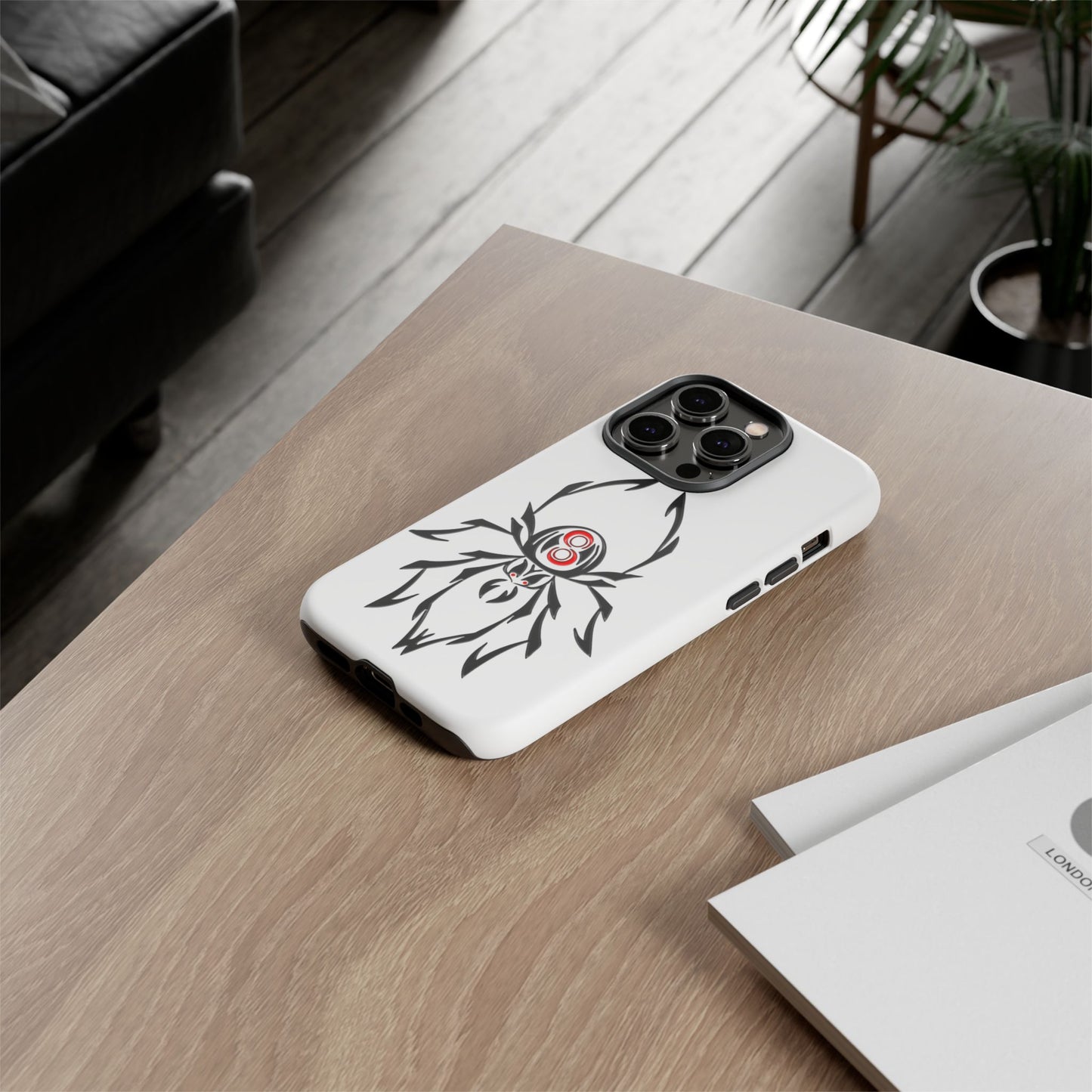 Spider Phone Case, Tough Cases, Stylish Accessory, Gift for Teens, Unique Design, Halloween Decor