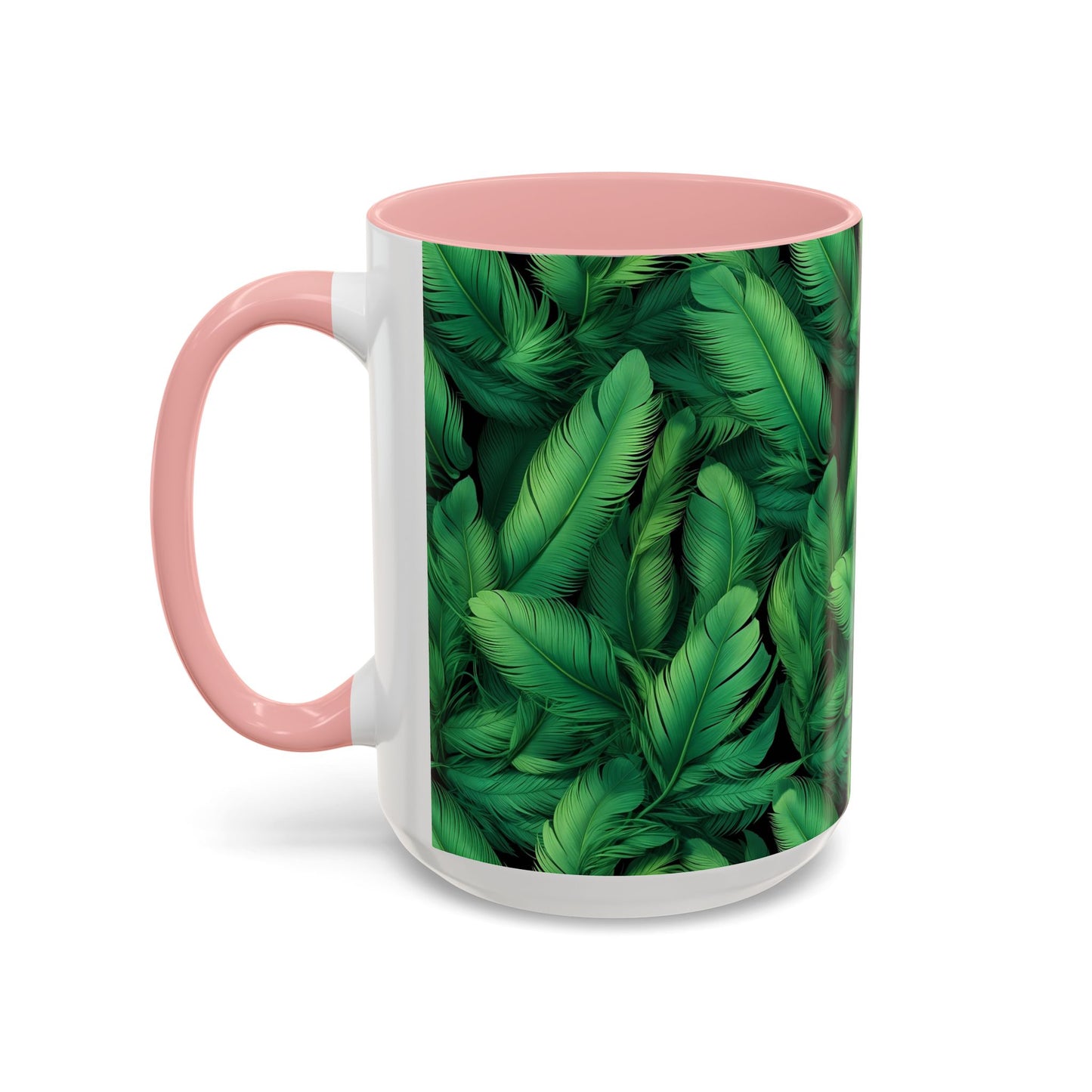 Tropical Leaf Coffee Mug - Green Botanical Drinkware, Ideal Gift for Nature Lovers, Home Decor, Tropical Theme, Eco-Friendly Beverage