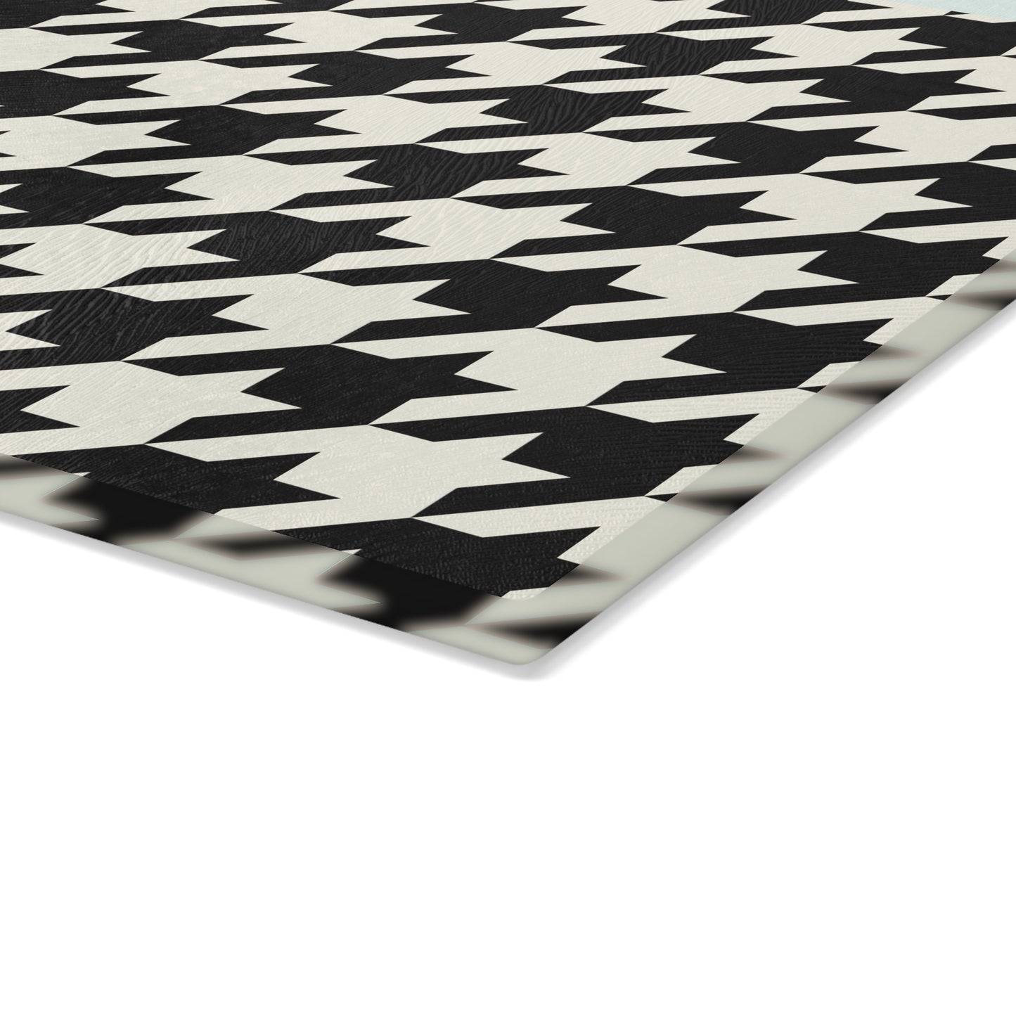 Chic Houndstooth Glass Cutting Board - Stylish Kitchen Decor, Unique Gift for Chefs, Wedding Present, Functional Serveware