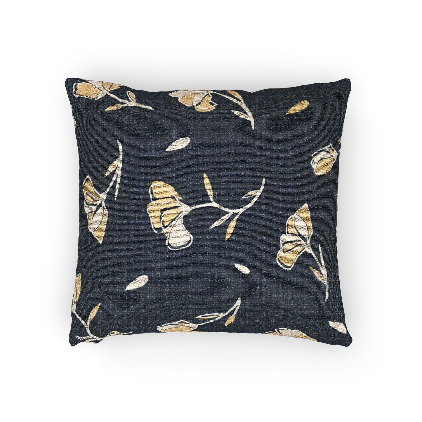 Floral Woven Pillow, Cozy Home Decor, Boho Throw Cushion, Living Room Accent, Gift for Housewarming, Nature-Inspired Design