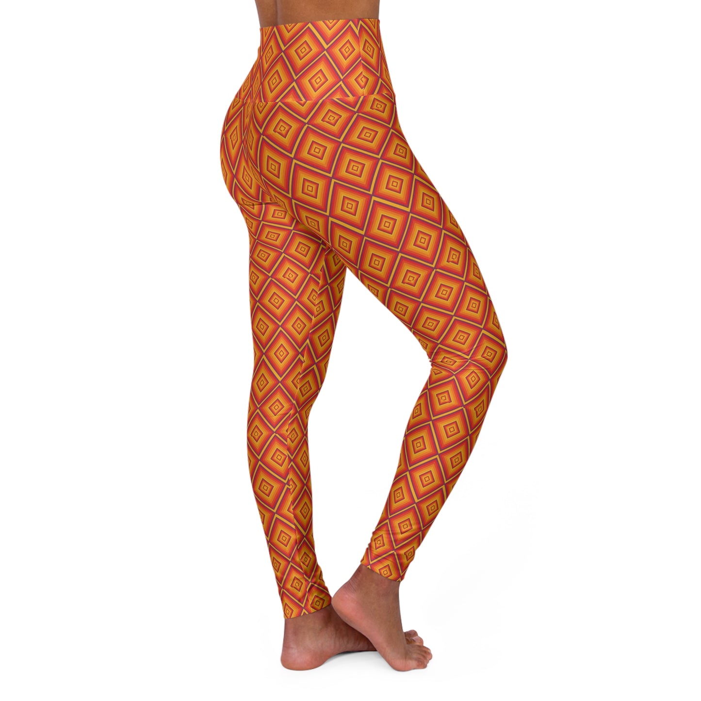 Vibrant High Waisted Yoga Leggings, Activewear, Fitness, Gym, Athleisure, Colorful Leggings