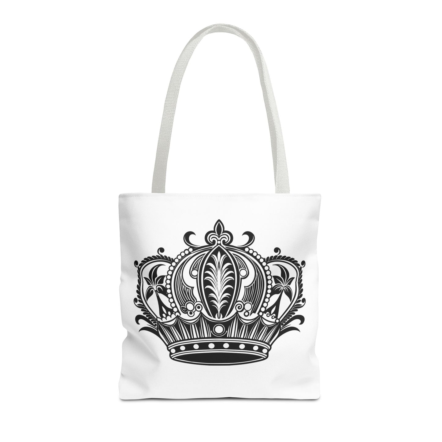 Crown Design Tote Bag, Royal Style Shopping Tote, Chic Grocery Bag, Gift for Her, Fashionable Accessories