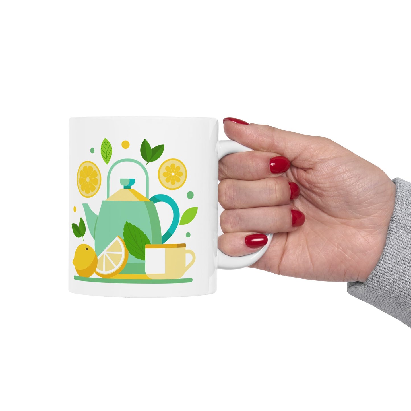 Lemonade-Themed Ceramic Mug | Refreshing Drink Lover's Gift | Summer Vibe Coffee Cup | Ideal for Tea Parties, Birthdays, Home Decor