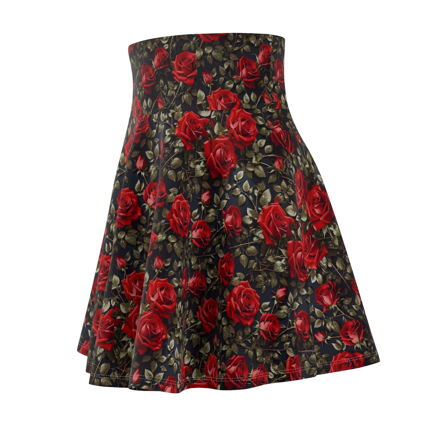 Floral Print Women's Skater Skirt, Trendy Summer Fashion, Garden Party Outfit, Casual Everyday Wear, Gift for Her