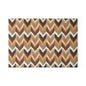 Chevron Brown Glass Cutting Board — Rustic Neutral Kitchen Prep Surface