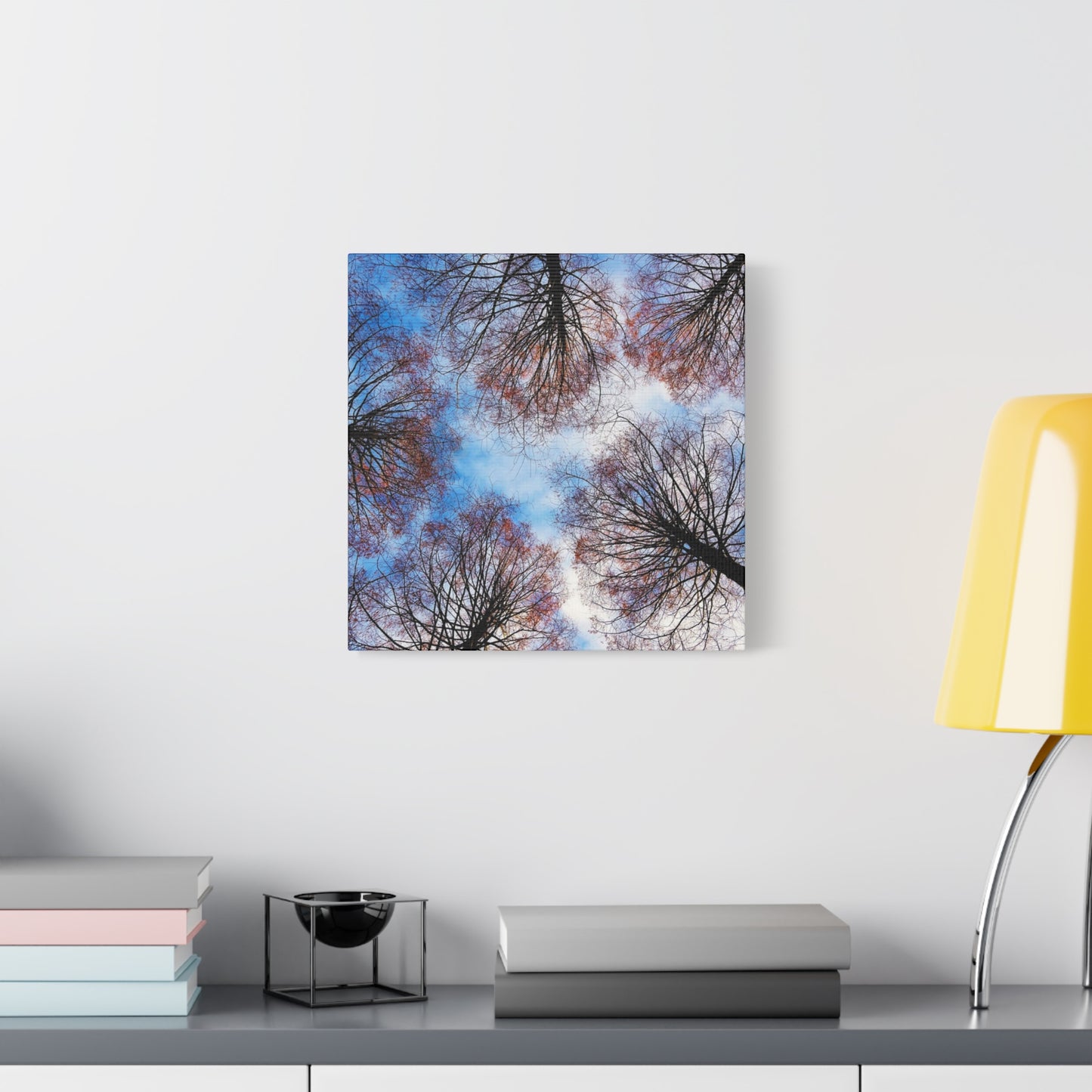 Winter Tree Canopy Matte Canvas Wall Art — Stretched 1.25"