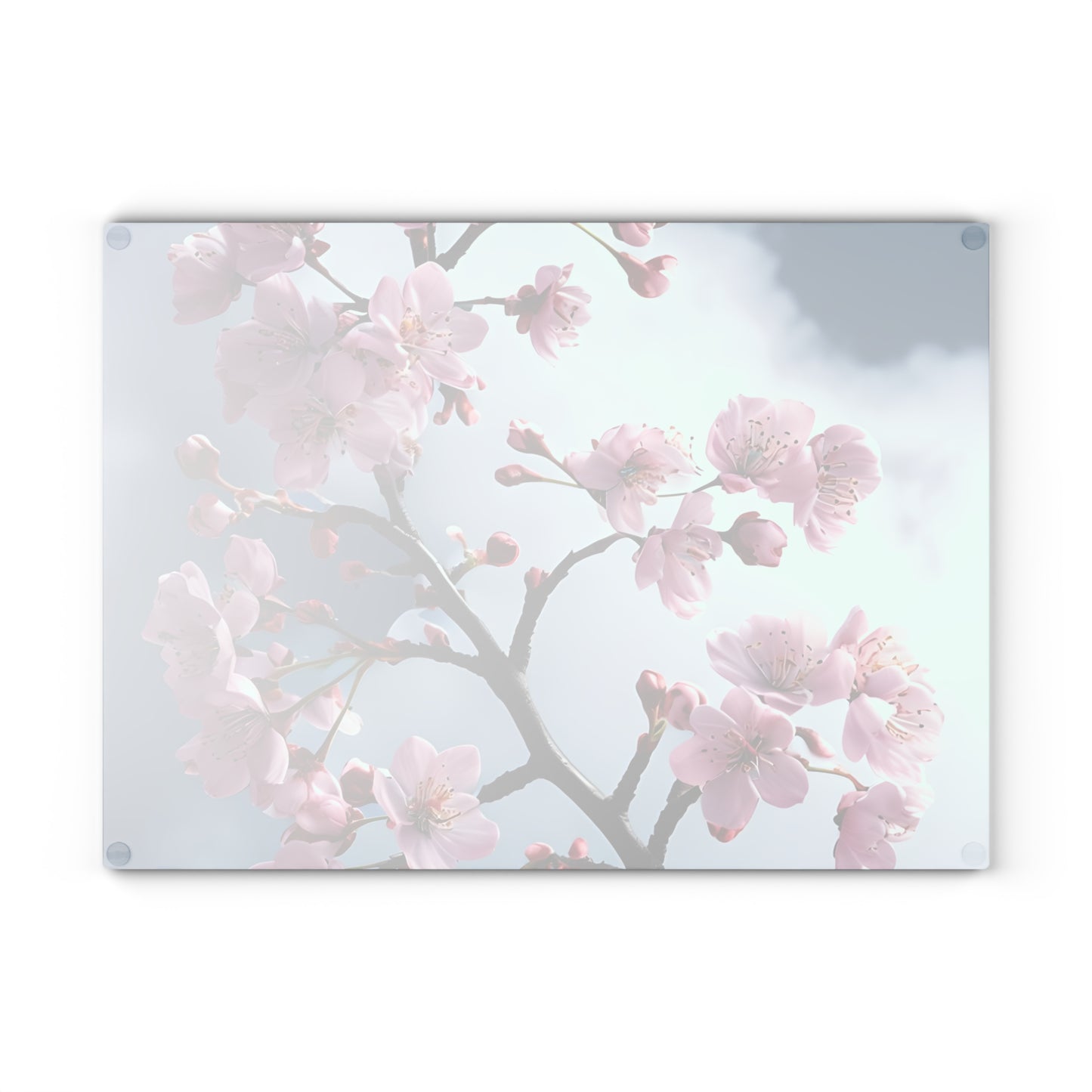 Elegant Floral Glass Cutting Board, Kitchen Decor, Gift for Foodies, Wedding Present, Housewarming Gift, Cooking Essential