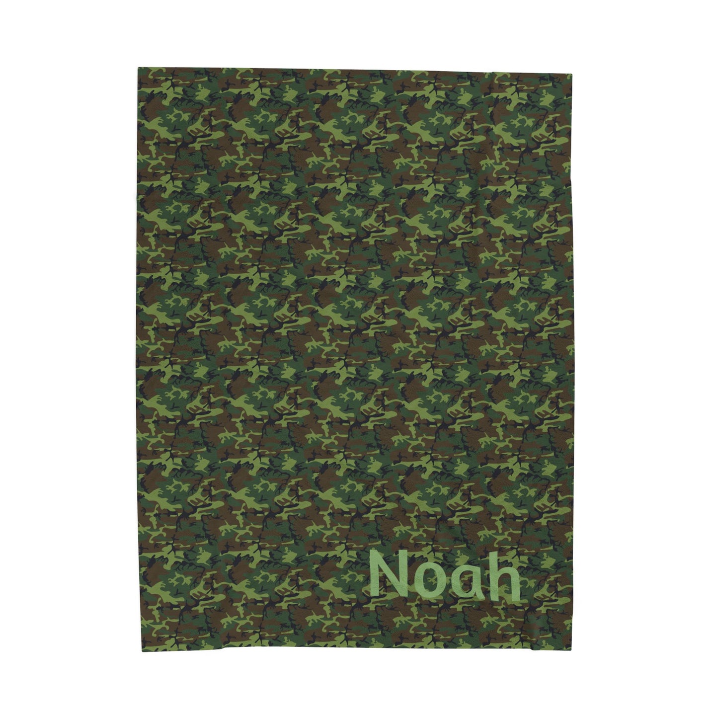 Camouflage Velveteen Plush Blanket - Noah