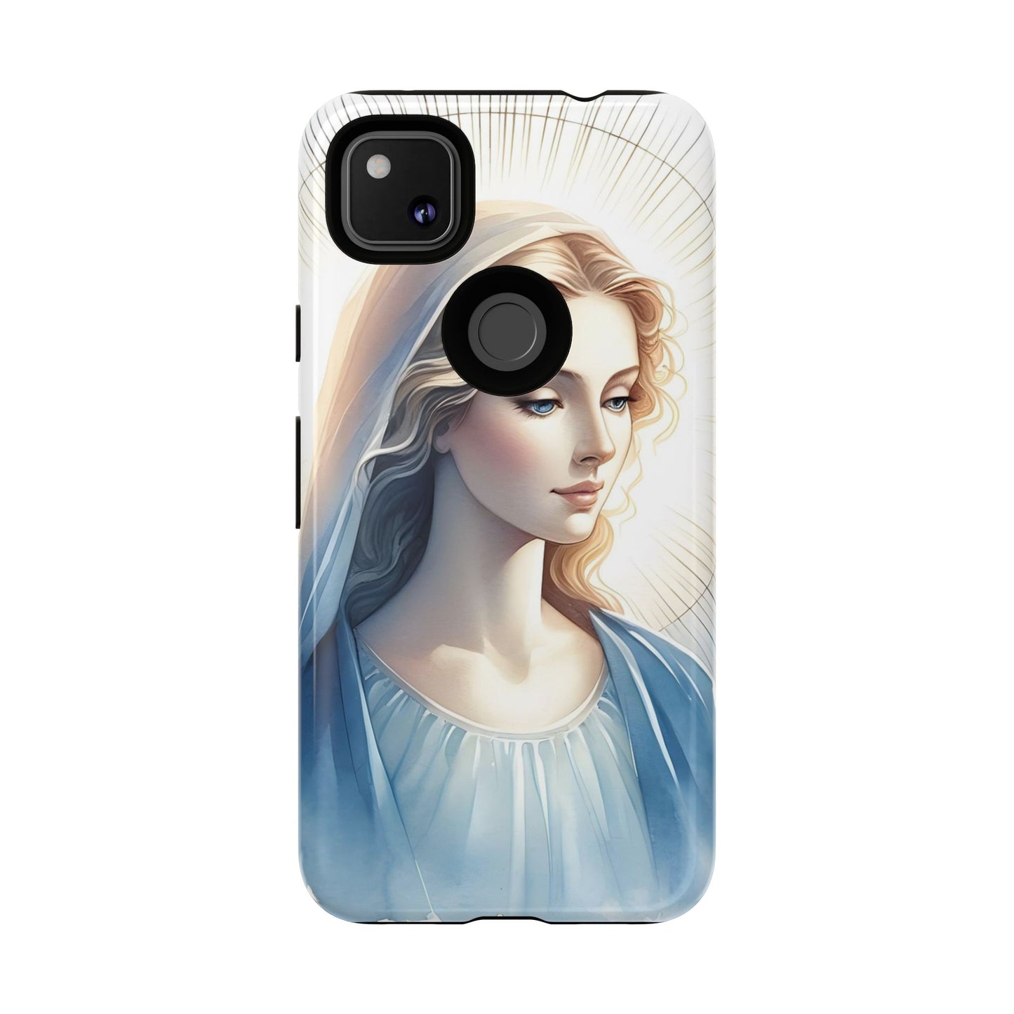 Beautiful Mary Phone Case, Tough Phone Case, Inspirational Tech Accessory, Gift for Her, Religious Phone Cover