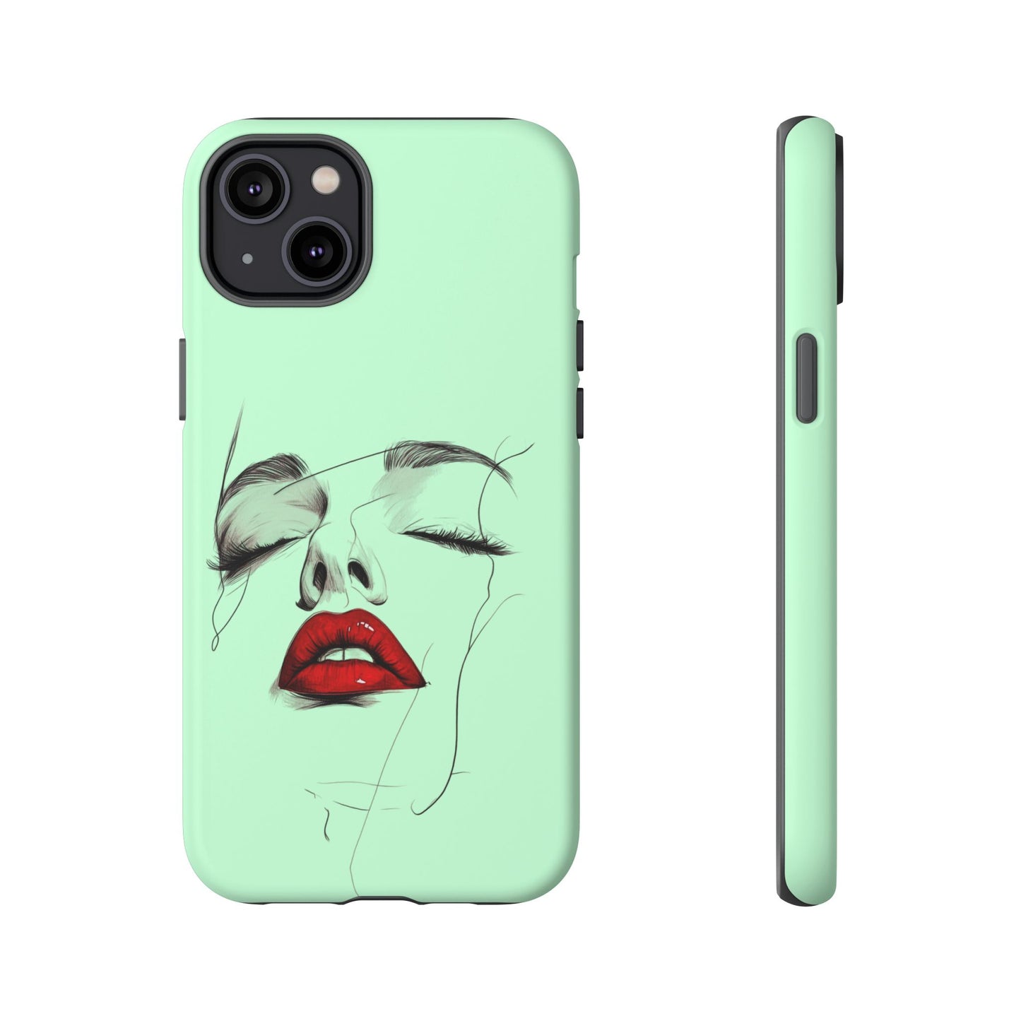 Stylish Phone Case, Artistic Phone Cover, Trendy Tech Accessory, Unique Cell Phone Protector, Gift for Her, Modern Aesthetic