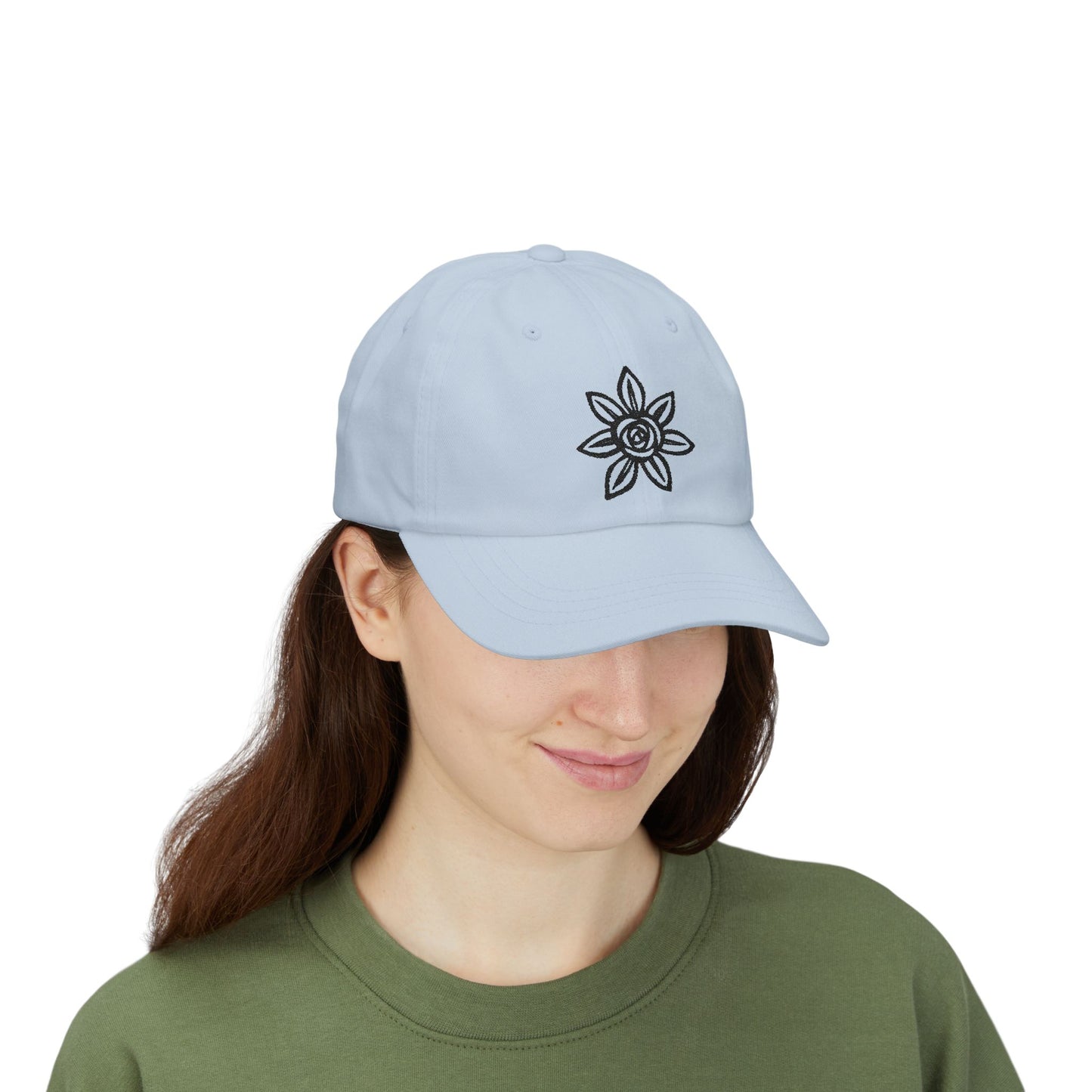 Classic Embroidered Dad Cap | Floral Design Hat | Unisex Casual Cap | Perfect Gift for Dad | Summer Accessory | Streetwear