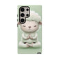 Meditating Lamb Phone Case — Cute Pastel Protective iPhone Cover