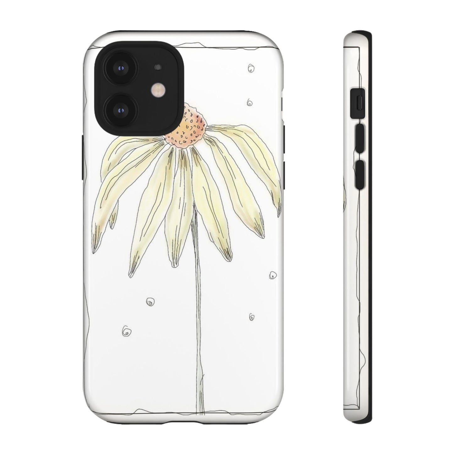 Flower Phone Case with Delicate Design, Tough Phone Cover, Nature Lover Gift, Floral Tech Accessory, Stylish Phone Protection