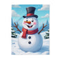 Arctic Fleece Blanket Snowman